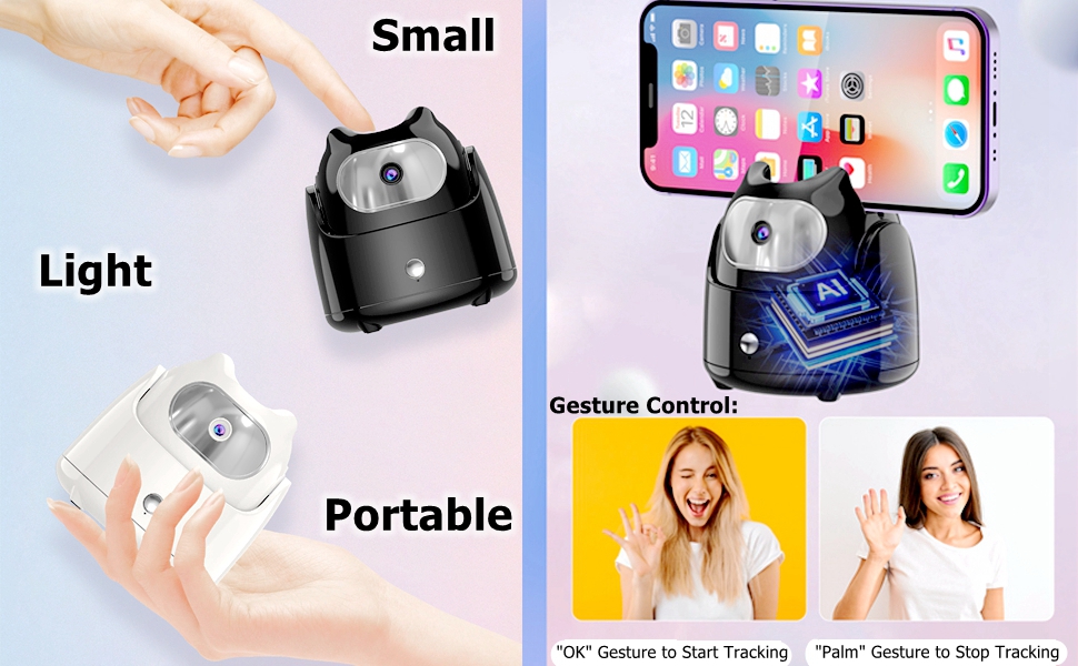 Auto tracking phone holder