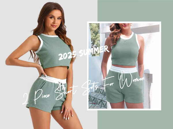 トップス Chill Out Set (SEPARATE BATH & TODAYFUL) Amazon.com: Lingswallow Short Sets for Women Casual Matching