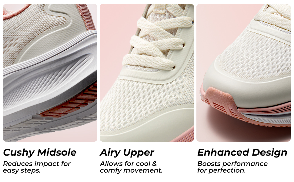 Women's Walking Shoes Comfortable Running Tennis Athletic Gym Workout Cross