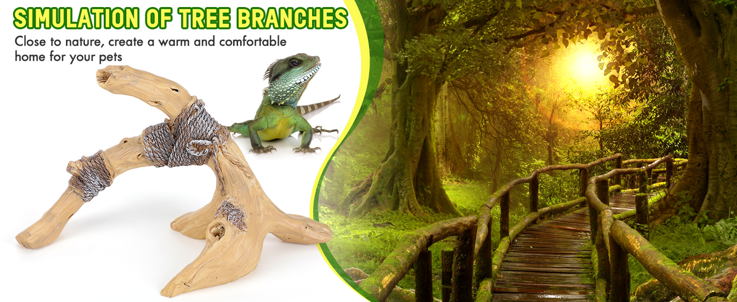 Simulation of Tree Branches Close to nature, create a warm and comfortable home for your pets