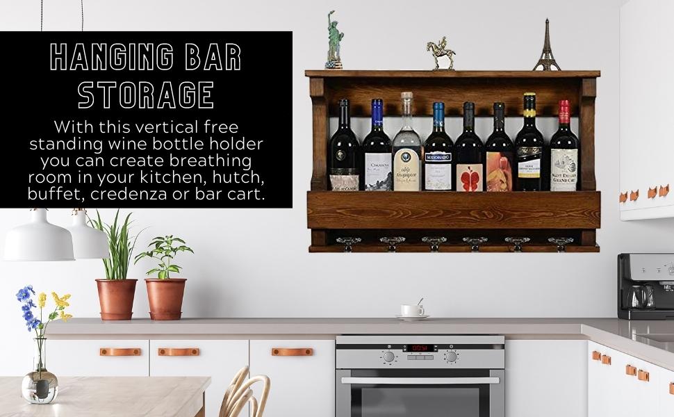 Indigo interiors Wine Glass Rack Wall Wine Glass Rack Wine Wall Shelf