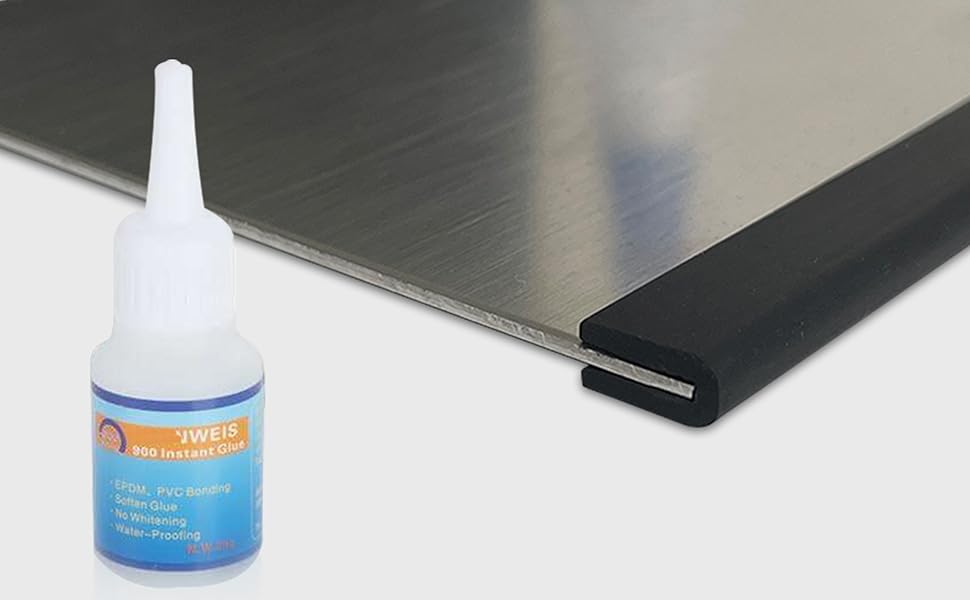 Rubber Edge Trim, 1/16" U Channel Edge Trim, EPDM Edge Protector