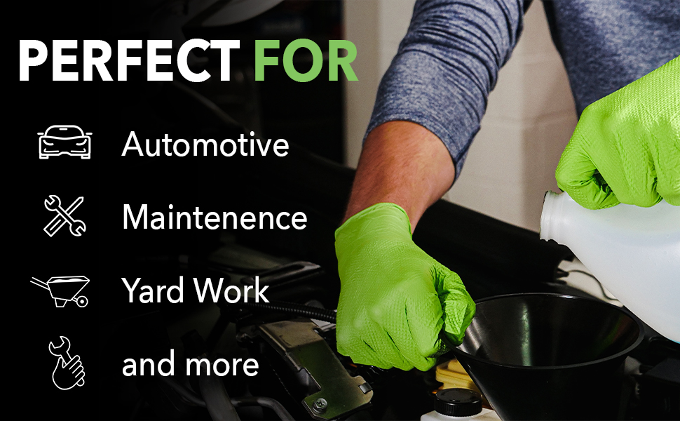 EPPCO Python Grip 6Mil Nitrile Gloves Disposable Powder