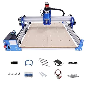 CNC Router Machine Kit 4040 Engraving Milling Machine 100W USB CNC Engraving Machine for Industrial Advertising Arts and Crafts DIY Design Carving Plastic Wood 15 USB CNC Engraving Machine