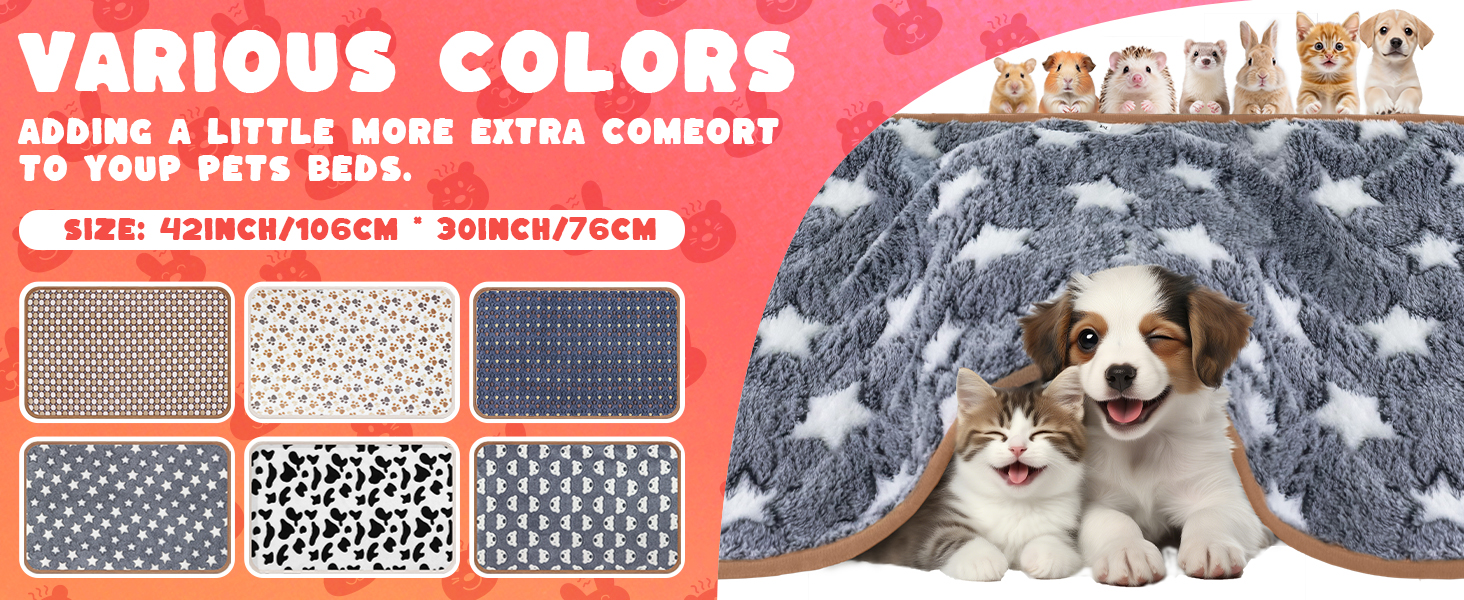 Small Animal Flannel Blankets