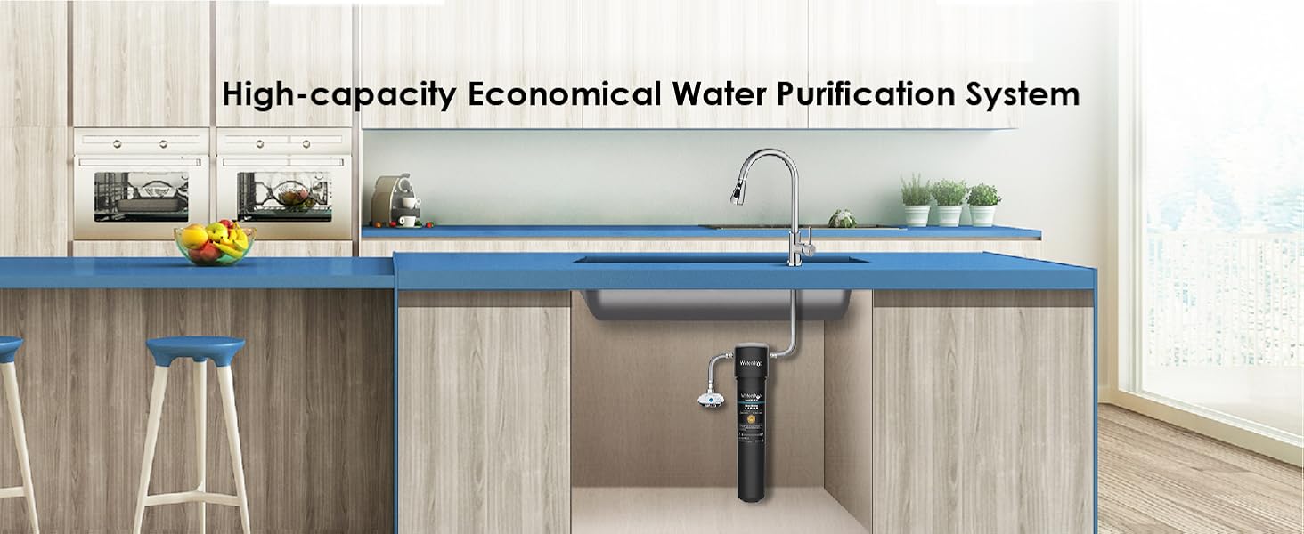 Waterdrop 15UA Under Sink Water Filter System, Reduces Lead, Chlorine