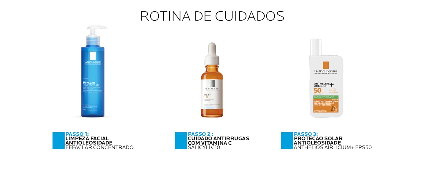 La Roche-Posay, Anthelios Airlicium, Protetor Solar Facial Antioleosidade Sem Cor, Reduz e Controla a Oleosidade, FPS50, Textura Fluida Ultra Leve, 40ml