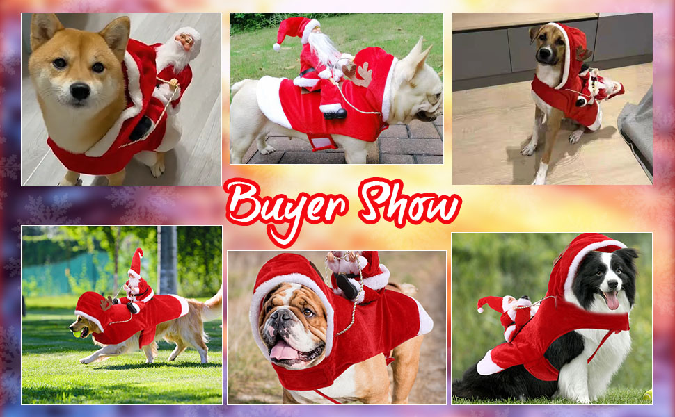 Santa Dog Costume, CestMall Christmas Pet Clothes Dog Christmas Costume