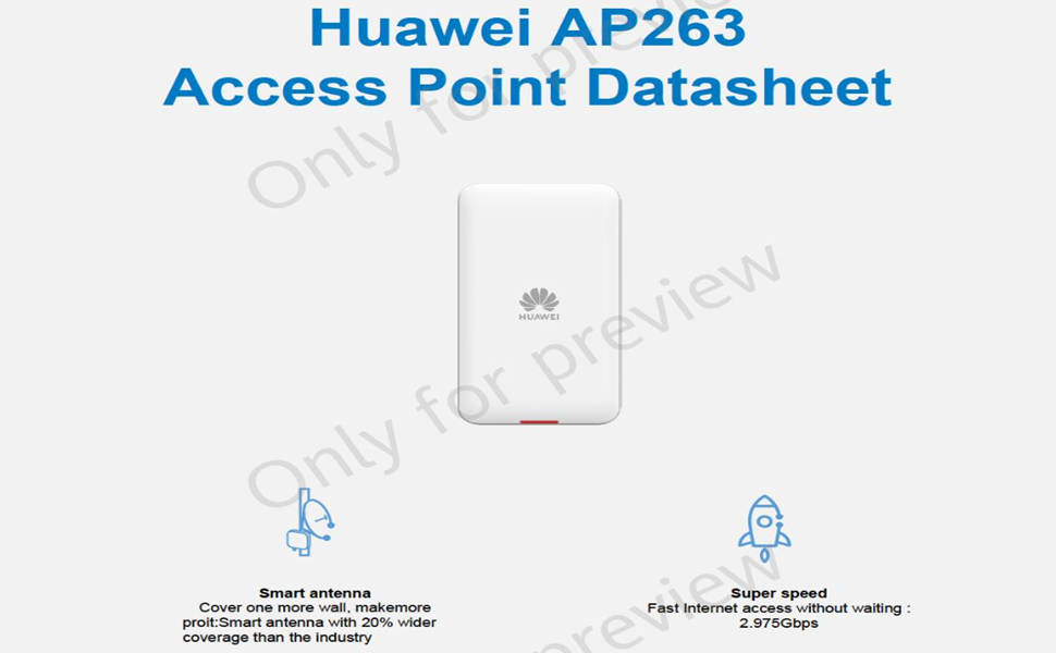 【未開封】HUAWEI 無線LANアクセスポイント AP263 Huawei アクセスポイントAP263 Wi-Fi 6/indoor/2+2 AP263 1台
