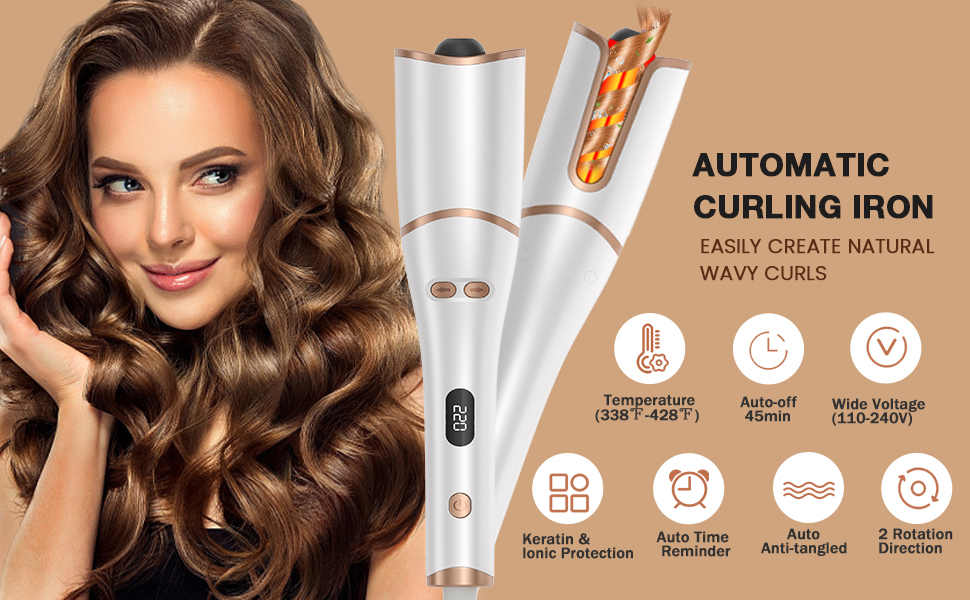 Beautiful Automatic Curling Iron Scene in HD Beautiful Automatic Curling Iron Scene in HD