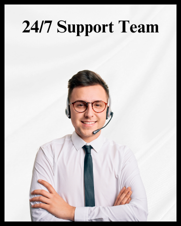 27/4 Support service for customers 