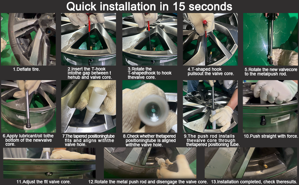 Quick Change Tire Valve Tool Kit