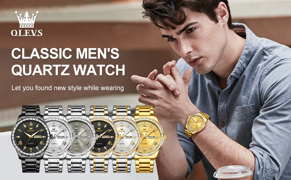 men luxury watches,stainless steel watch for men,gold watches,olevs mens watches