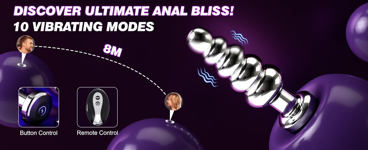vibrating anal beads for women & men