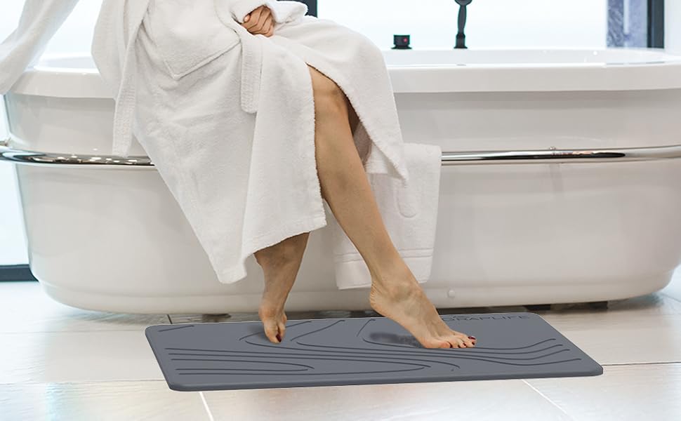 Stone bath mat