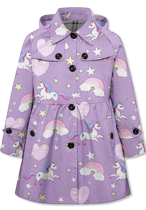 Girl's Hooded Rain Jackets