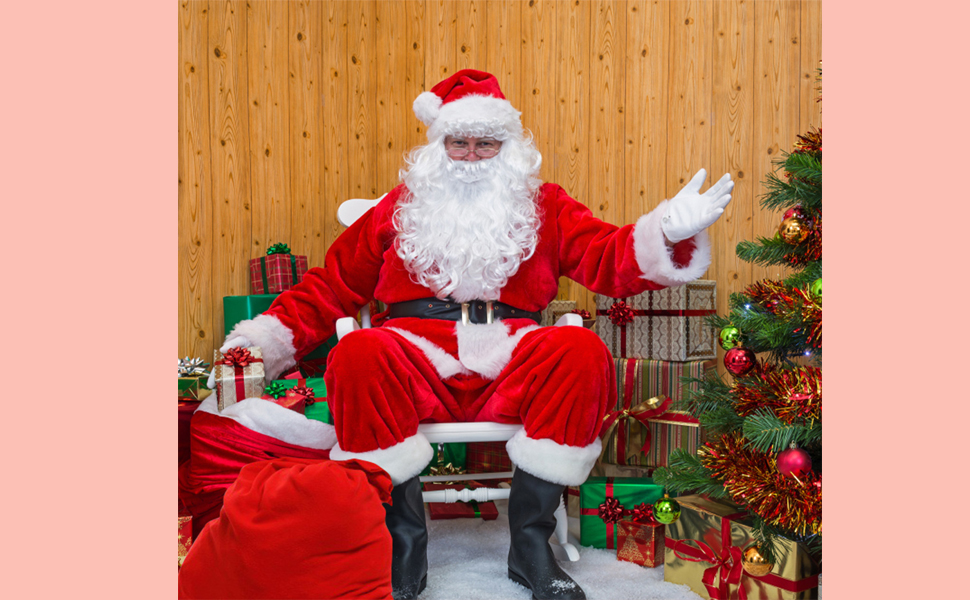 サンタクロース コスチューム 厚手 金色の袋 大人用 サンタ コスプレ クリスマス 衣装 クリスマス服 サンタコス メンズ サンタコスチューム クリスマス 仮装 サンタクロースコスチューム 