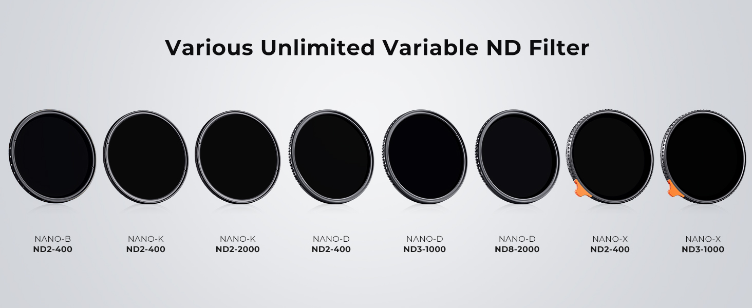 K&F Concept 77mm Variable ND Filters ND22000, Neutral Density ND2 to