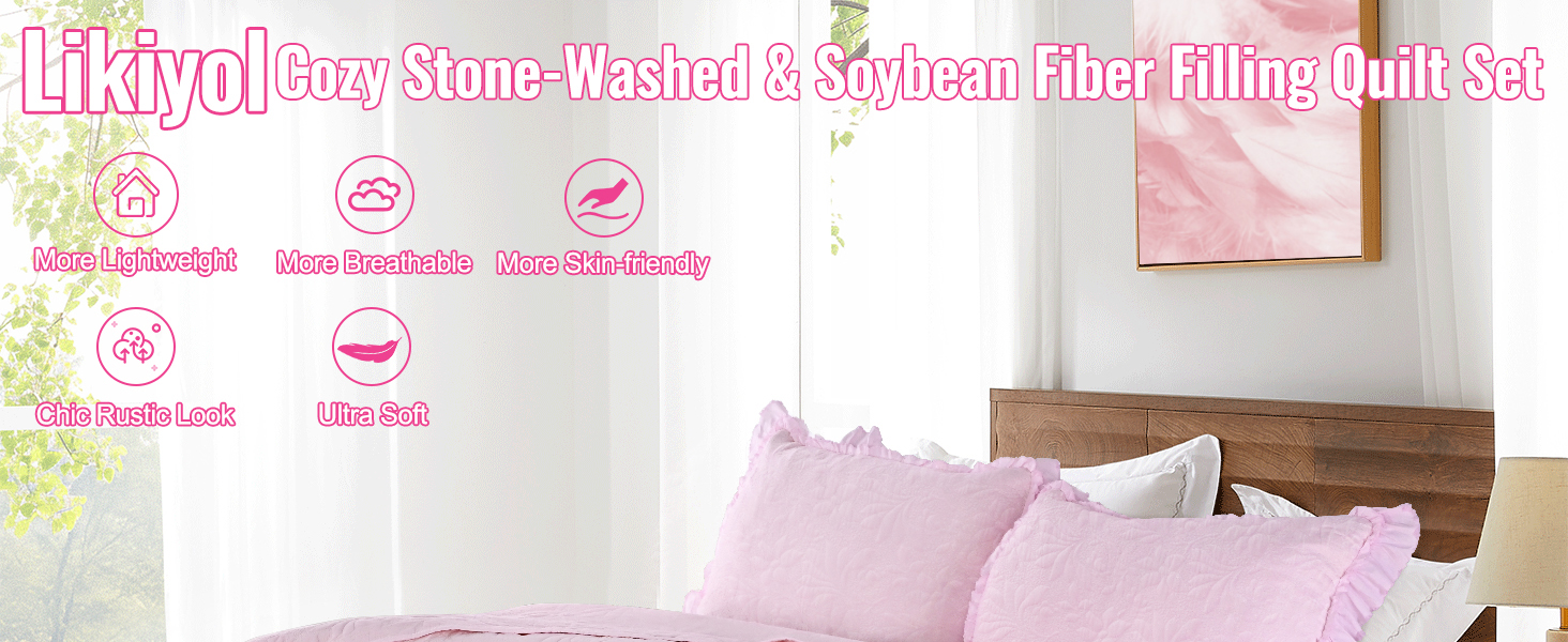 Ruffled Floral Quilts 