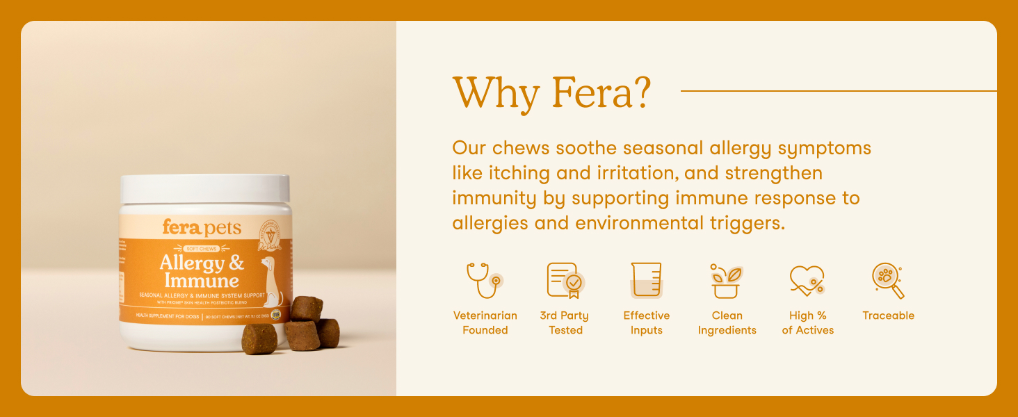 Fera Pet Allergy Immune Soft Chews