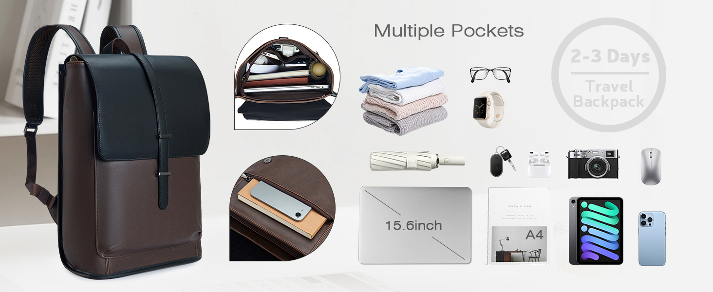 SPAHER Sac a Dos Voyage Cabine Avion 40x30x15 pour Wizzair Vueling Sac à Dos D'affaires Ordinateur