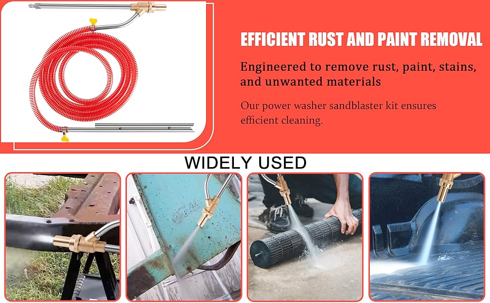 Pressure Washer Sandblasting Kit, Power Washer Sandblasting Kit, 5000