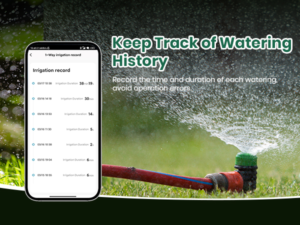 Timer Watering History