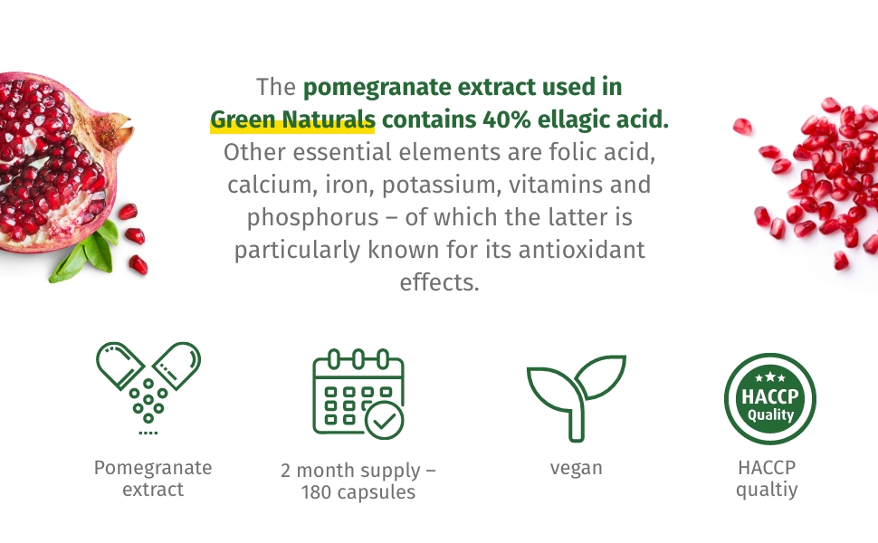 Granatapfel Pomegranate green naturals
