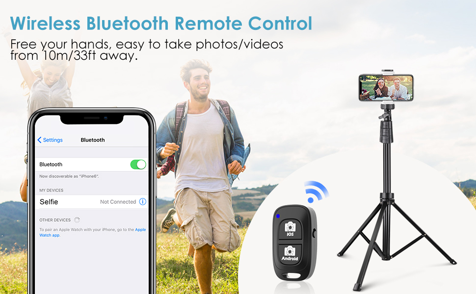 UBeesize 67" Phone Tripod&Selfie Stick, Camera Tripod Stand with