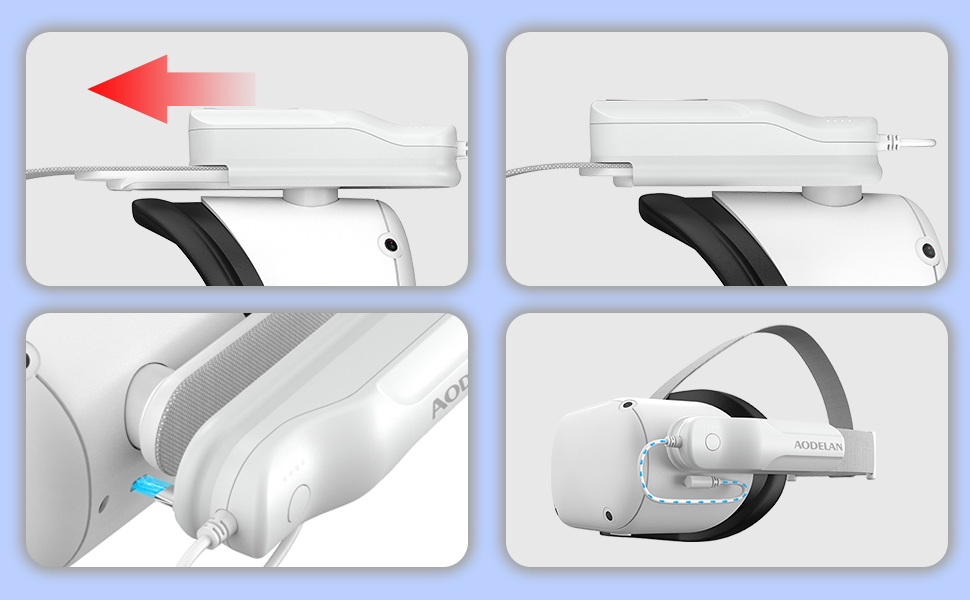 Rechargeable Battery Pack for Meta/Oculus Quest 2, 5000mAh Portable