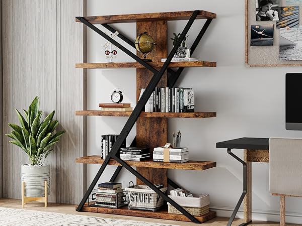 A*0様 industrial shelf 5段 ビンテージ ブラウンIPR80 Amazon.com: Apicizon 5 Tier Corner Shelf, Industrial Corner
