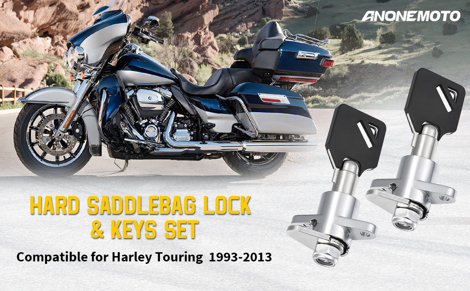 ANONEMOTO Saddlebag Locks 2 Keys Saddlebag Lock Set Hard