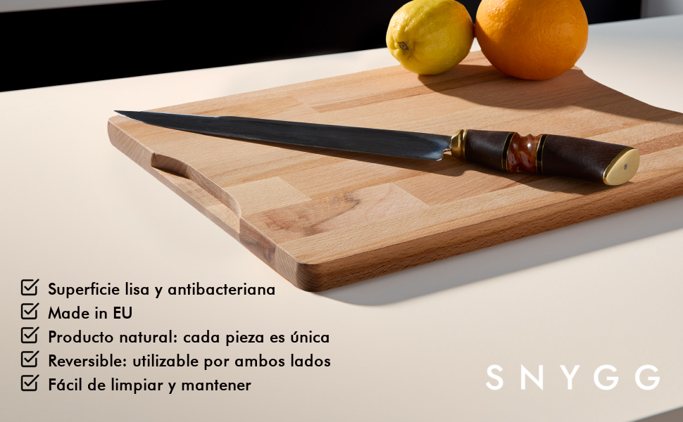 tabla madera picar cortar dorso