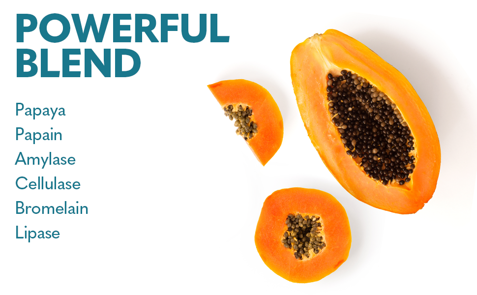 quick digest digestive enzymes health plant proteins carbohydrates fruits vegetables chewable papaya