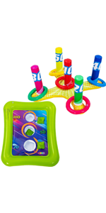2 Sets Inflatable Pool Toss Game Combo Set
