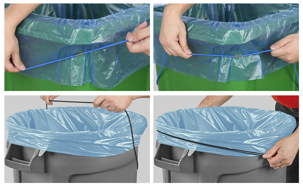 Large Rubber Bands for Trash Cans, Trash Can Bands for 55