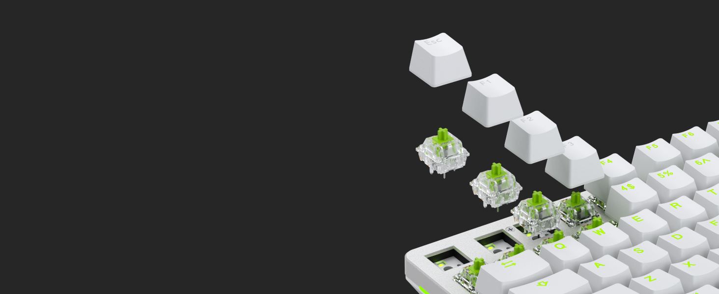 Glorious Gaming GMMK 2 Prebuilt, Mechanisches Gaming-Keyboard, Aluminiumrahmen, anpassbar