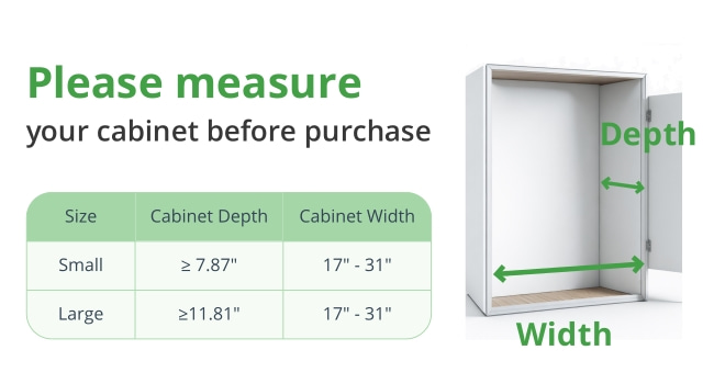 cabinet size