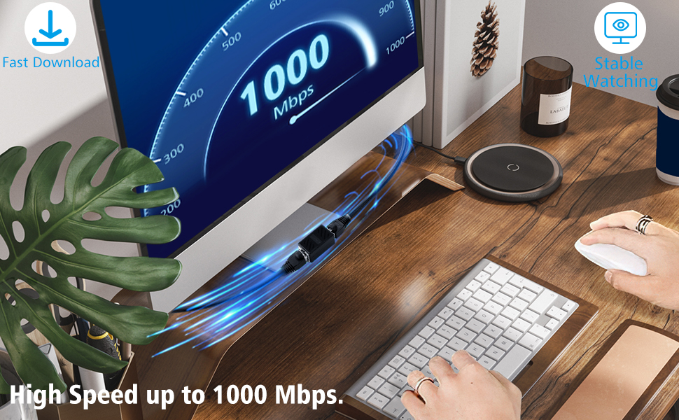 High speed up to 1000Mbps