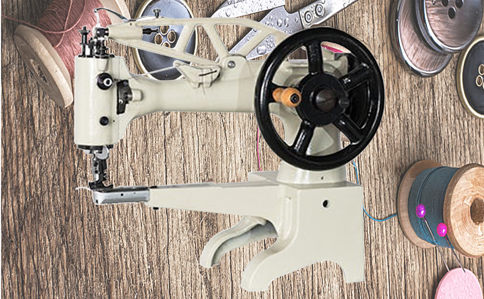 INTSUPERMAI Leather Patcher 11.8 Inch Industrial Hand Crank Patcher Patching Sewing