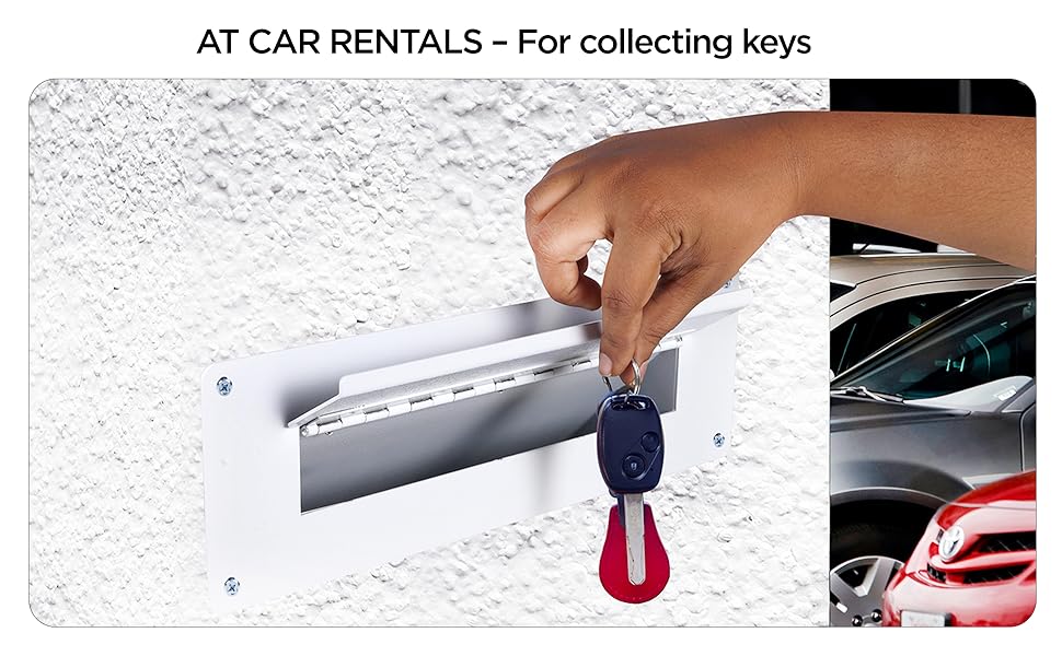 flybold Drop Slot Safes Key Drop Box Mail Slots for Walls Tall Wall