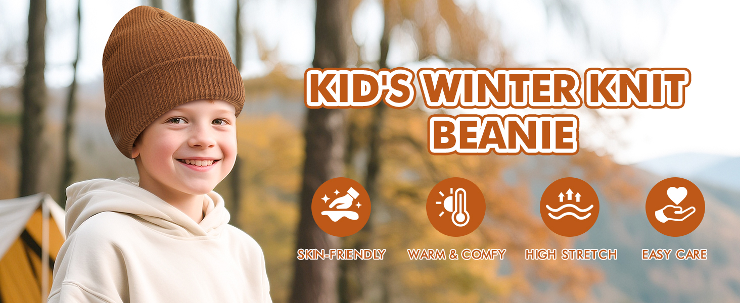 kid‘s winter knit beanie