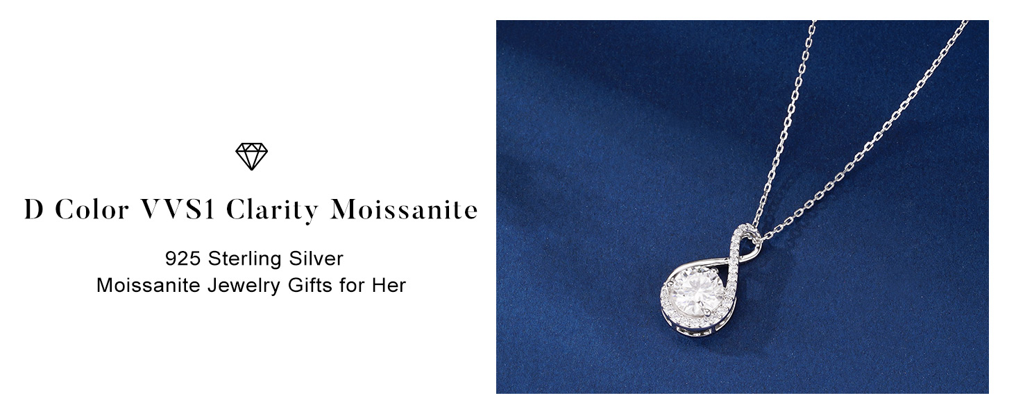 Infinity Moissanite Necklace