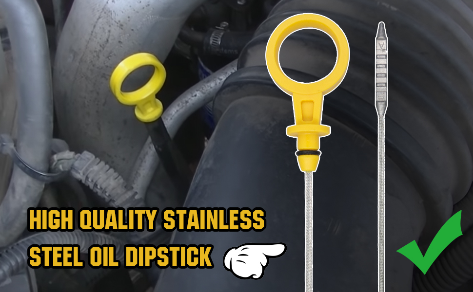 3mirrors Engine Oil Dipstick Compatible with 20012007 GMC Sierra Chevrolet 2500 HD