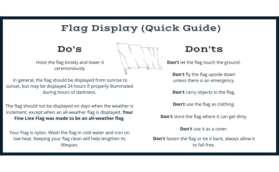 Flag Display Quick Guide