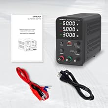 شما یک منبع تغذیه 30 ولت 10 آمپر DC، کابل برق، کابل خروجی و دفترچه راهنمای انگلیسی دریافت خواهید کرد.