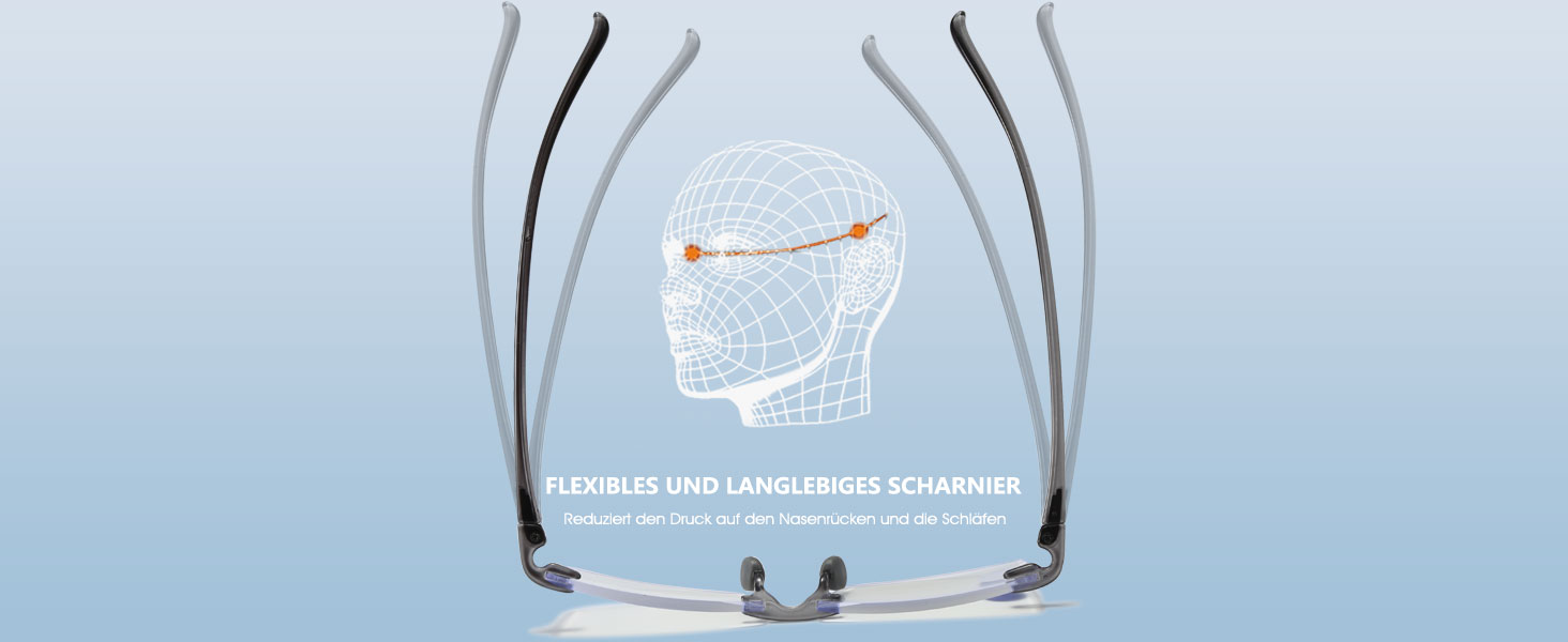 Federscharniere Lesehilfe