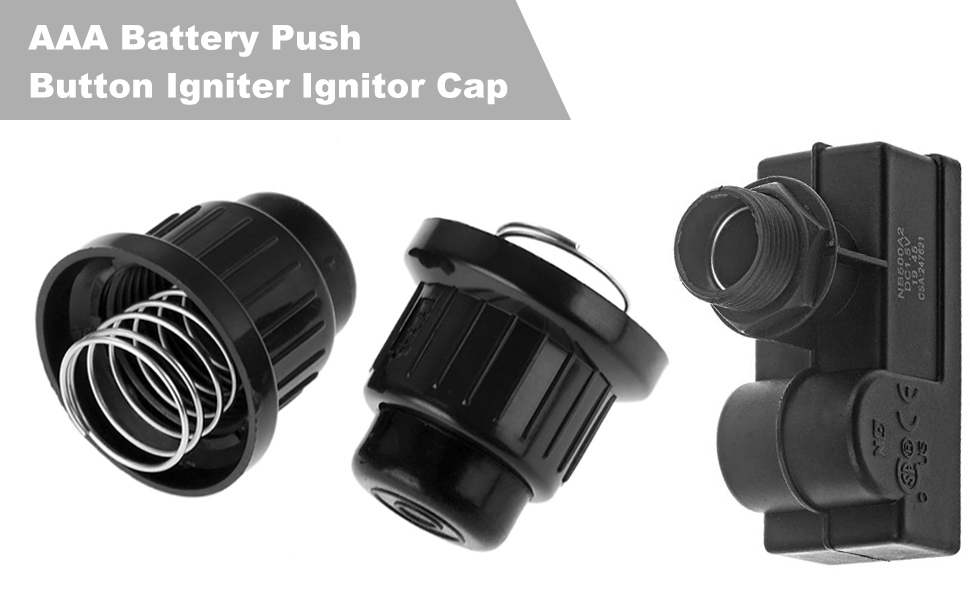 Aupoko AAA Battery Push Button Igniter Ignitor Cap, 2PC