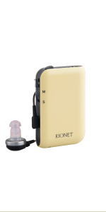 Rionet(リオネット)重度難聴用ポケット リオン ポケット型補聴器 日本製 中度難聴〜重度難聴 HD-34 リオ