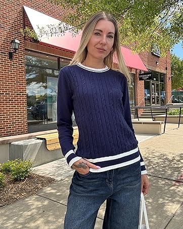 navy blue sweater women